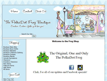Tablet Screenshot of polkadot-frog.com